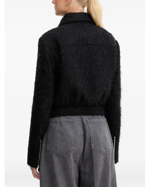 Boss Black Zip Fastening Cropped Jacket