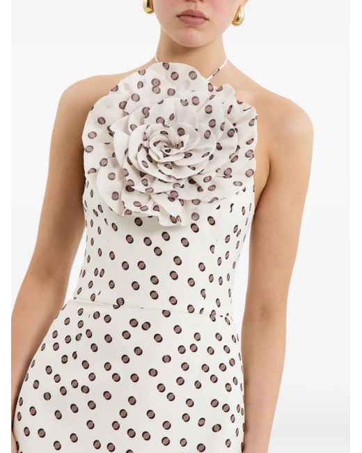 Rebecca Vallance White Candice Kleid Mit Polka Dots