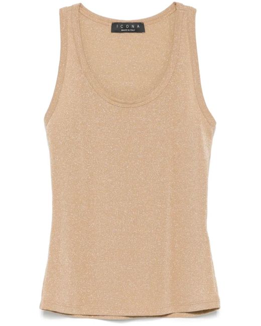 Kaos ラメ タンクトップ Natural