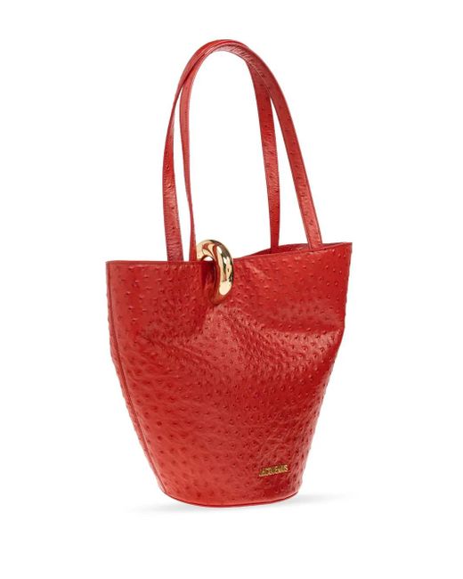 Jacquemus Red The Medium Bambola Beuteltasche