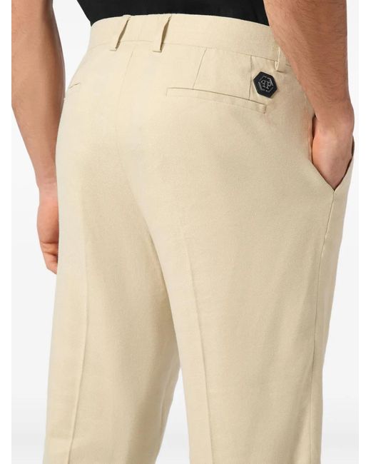 Philipp Plein Natural Gabardine Chinos for men