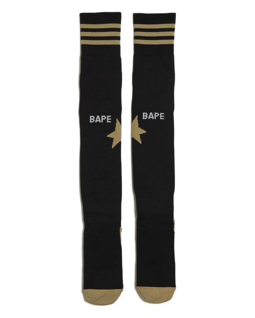 Adidas Black Bape Footballl Socks for men