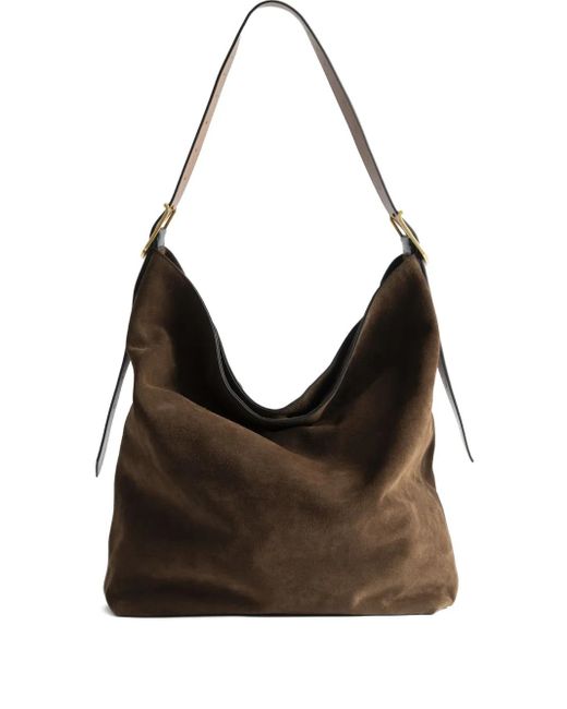 Zadig & Voltaire Black Jane Shoulder Bag Xl Suede Bag