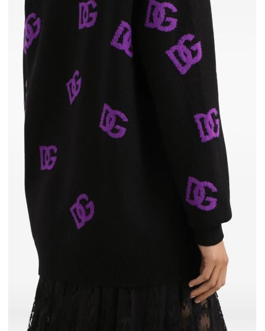 Dolce & Gabbana Black Logo Cardigan