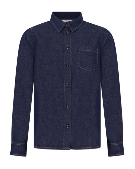 Maison Kitsuné Blue Pocket Shirt