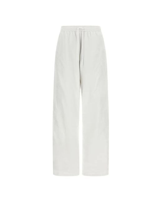 Balenciaga White Cursive Reversible Track Pants