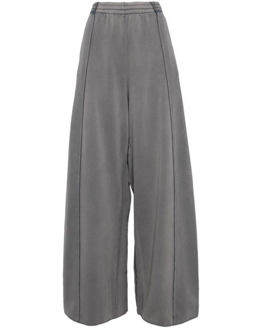 PROTOTYPES Gray Wide-leg Recycled Cotton Track Pants