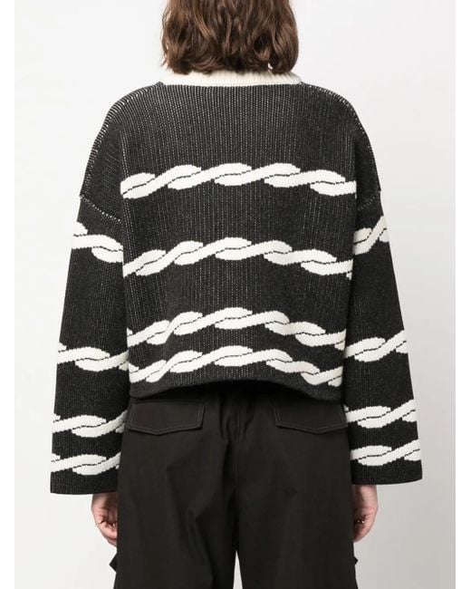 IRO Cropped Trui in het Black