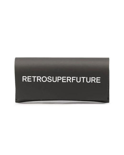 Retrosuperfuture Brown Zenya Cat-Eye Frame Sunglasses