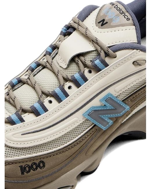 New Balance Gray 1000 Cordura Panelled Lace-Up Sneakers