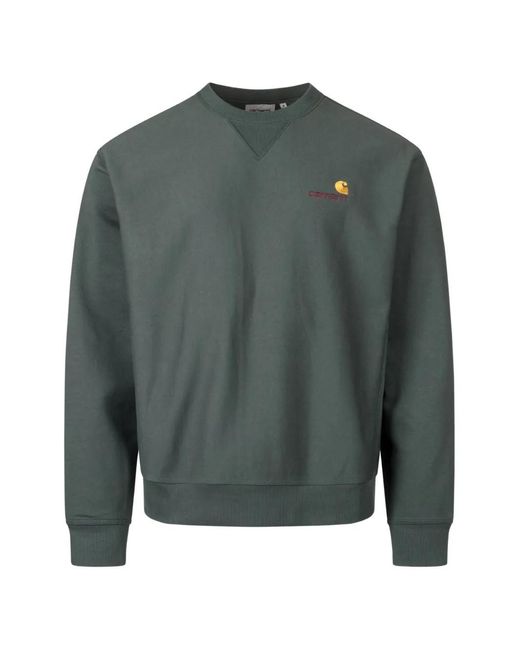 Carhartt Green American Script Sweatshirt for men