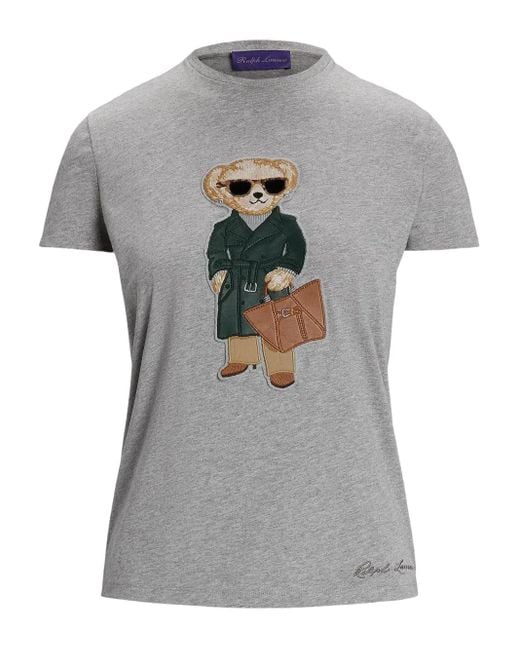 Polo Ralph Lauren ベアアップリケ Tシャツ Gray