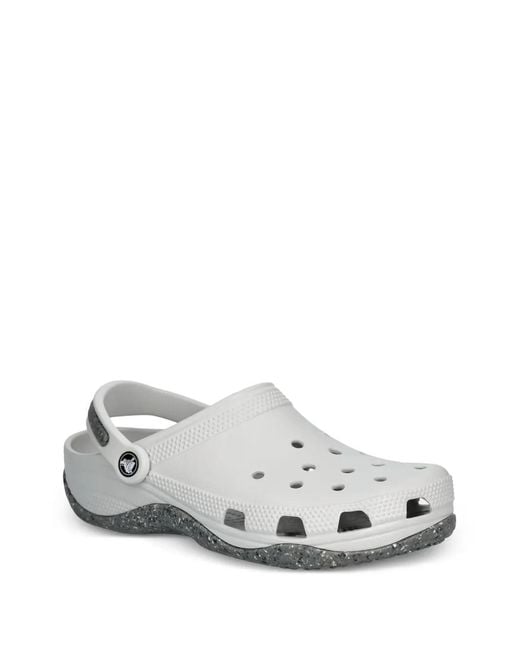 CROCSTM White Classic Evo Perforated Slingback Clogs