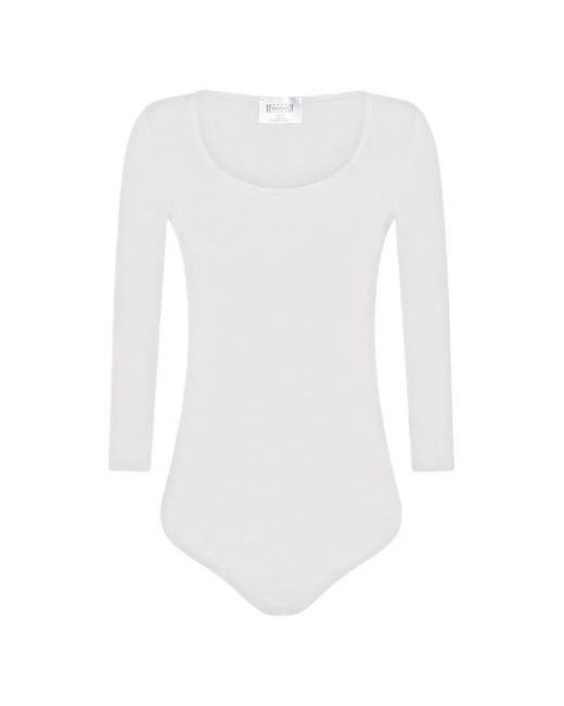 Wolford White Tokio Seamless Bodysuit