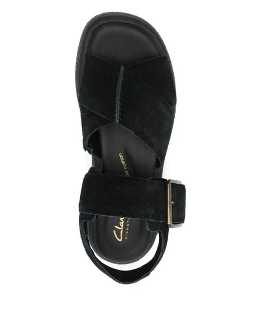 Clarks Black 50Mm Evamar Buckle-Fastening Platform Sandals