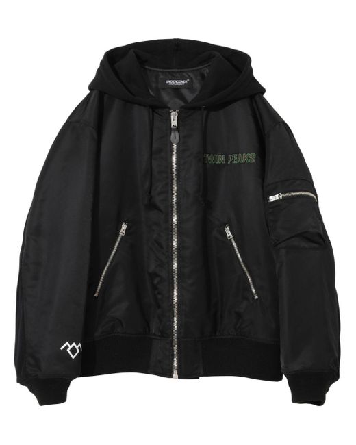 ジャケット・アウター Undercover Twin Peaks size 02 Undercover Twin peaks' Printed Bomber Jacket | Black