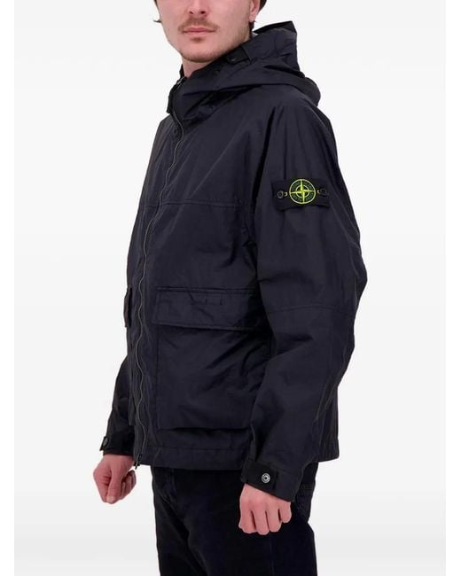 Stone Island Blue 4100004 Membrana 3L Tc Jacket for men