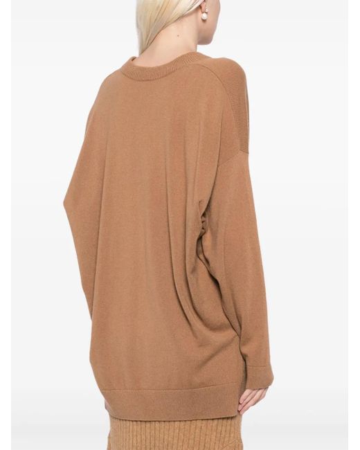 Maglione Lungo di N.Peal Cashmere in Brown