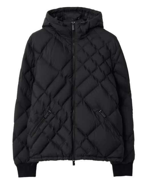 Burberry Gevoerd Jack Met Capuchon in het Black voor heren