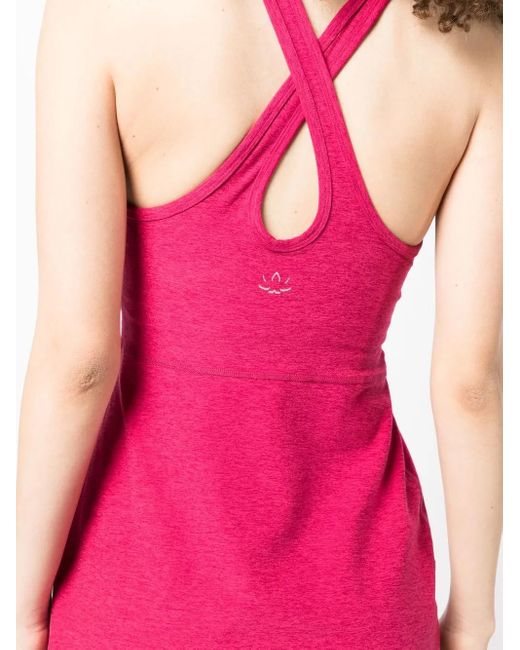 Beyond Yoga Pink Spacedye Racerback Mini Dress