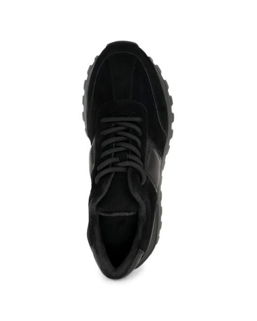 Linda Baumann Black Panelled Chunky Sneakers