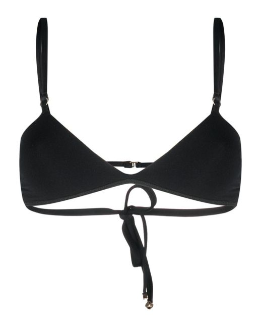 Stella McCartney Black Double-strap Bikini Top