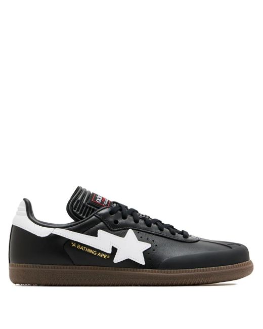 Adidas X Bape Samba Sneakers Black
