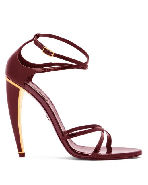 Roberto Cavalli Pink Leather Sandals
