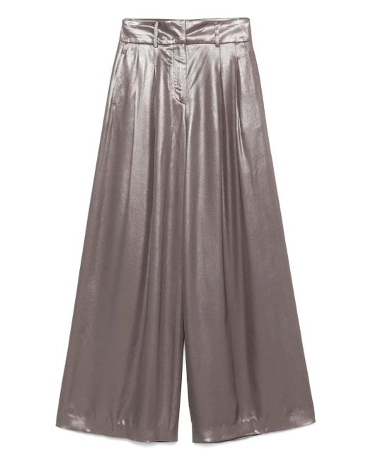 Peserico Gray Hose Mit Faltendetail