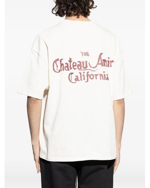 Amiri White Chateau Graphic T-Shirt for men