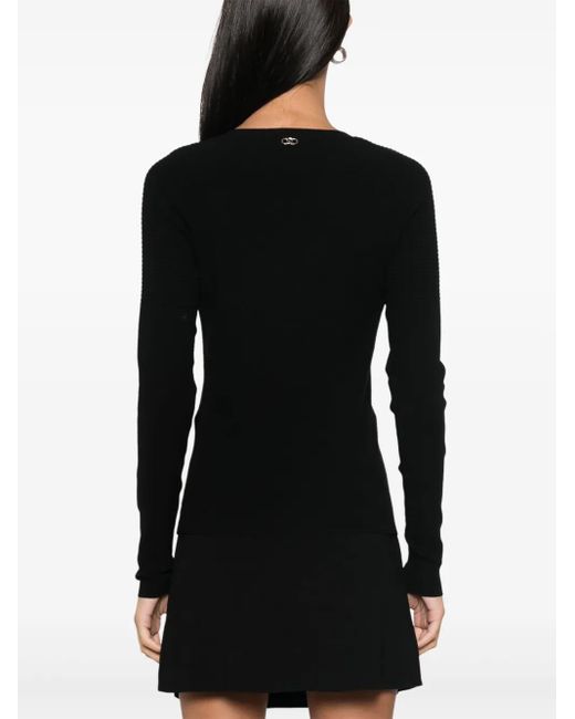 Liu Jo Black Sweater With Buttons