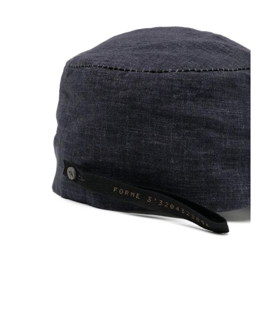 Forme D'expression Blue Linen Hat
