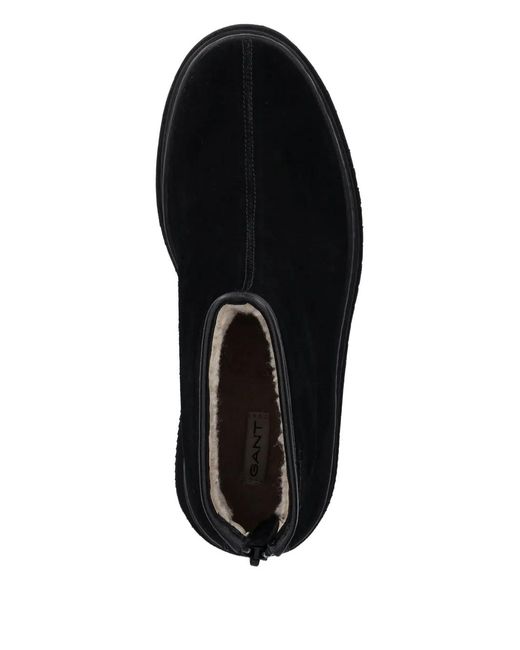Gant Black Blistown Platform Zip Boots