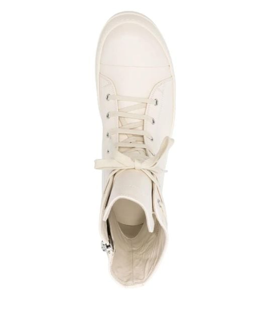 Rick Owens Natural Hi-Top Sneakers for men