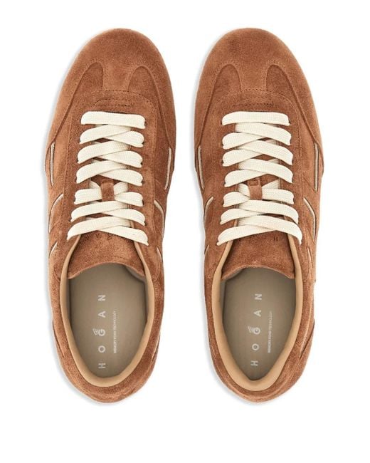Hogan Brown Runner Sneakers