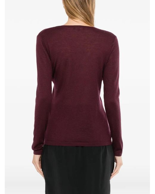 N.Peal Cashmere Purple Imogen T-Shirt