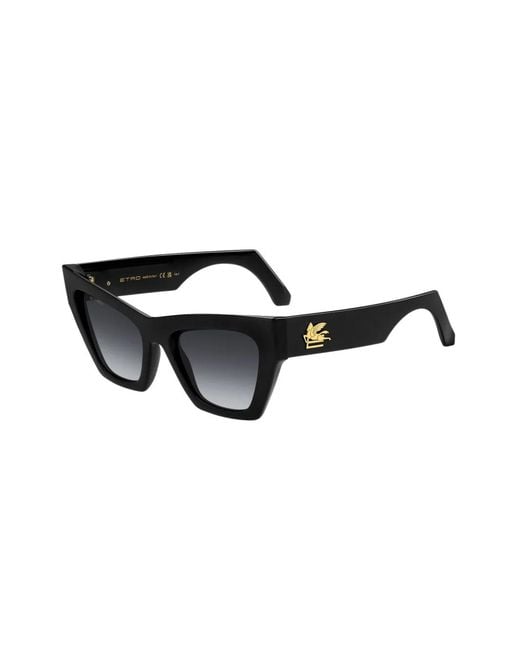 Etro Black Acetate Square-Frame Sunglasses