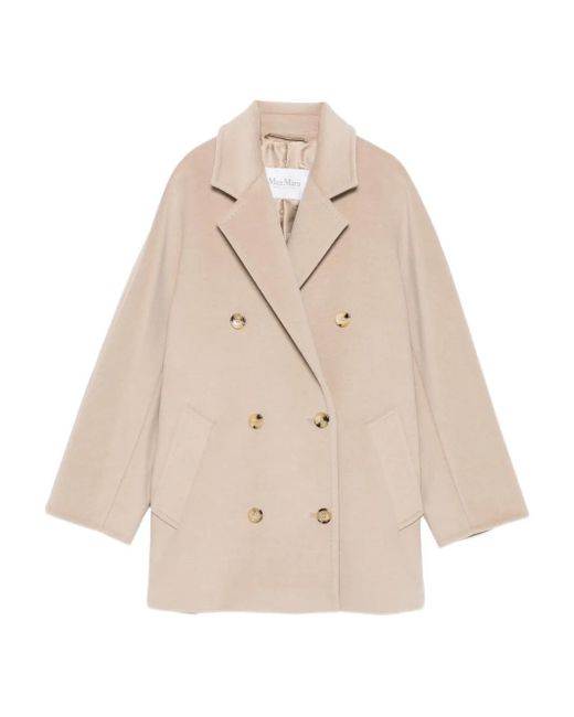 Max Mara Natural Tedgirl Double-Breasted Coat