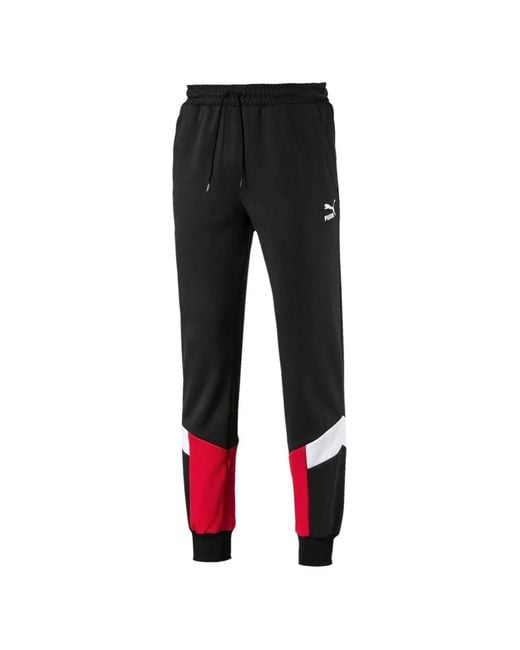 PUMA Black Mcs Panelled Track Pants for men