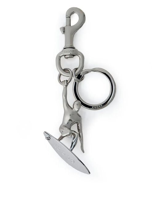 Gucci White Surfer Keyring for men