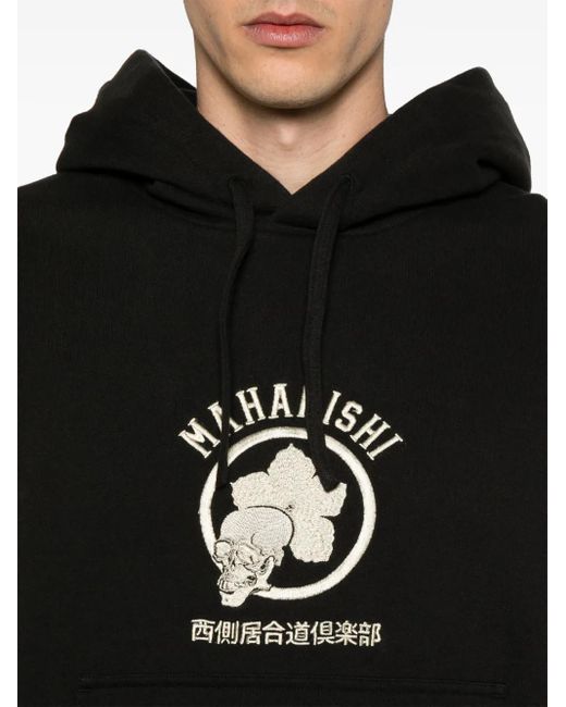 Maharishi Black 1102 Kamon Hoodie for men