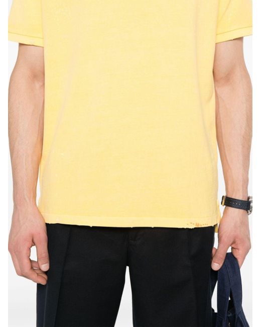 Polo Ralph Lauren Yellow Polo Pony-motif Polo Shirt for men
