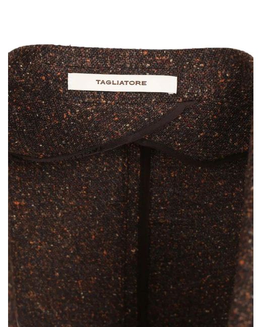 Tagliatore Brown Montecarlo Long-Sleeves Blazer for men