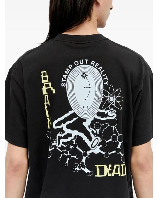 メンズ Brain Dead グラフィック Tシャツ Black