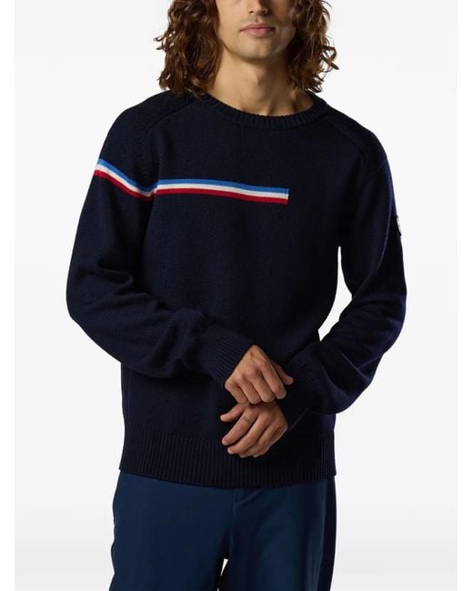 Rossignol Blue Odysseus Striped Sweater for men