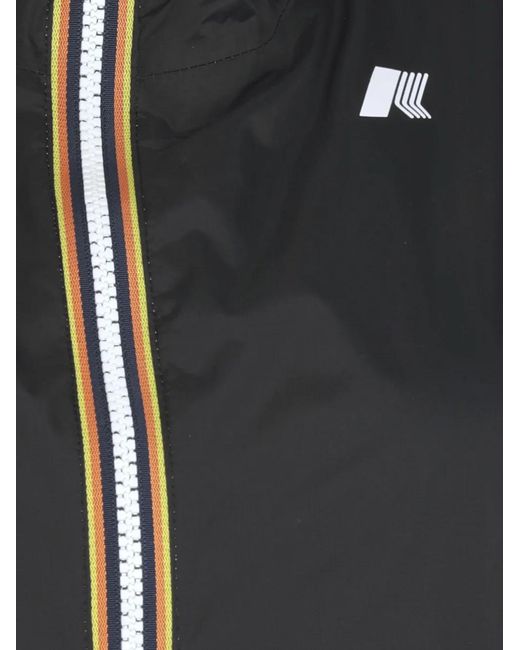 K-Way Black Laurette Plus.2 Hooded Reversible Jacket