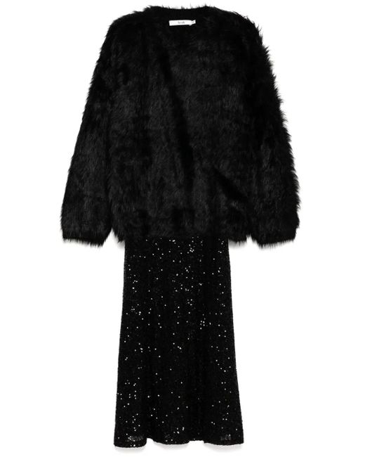 B+ AB Black Sequin Dress Set