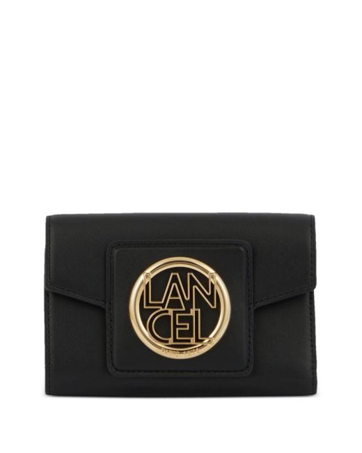 Lancel Black Roxanne Leather Compact Wallet