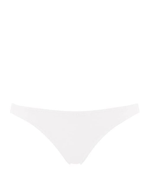 Eres White Bas De Bikini Fripon À Taille Basse