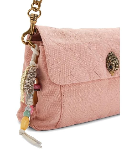 Kurt Geiger Pink Quilted Celia Shoulder Bag